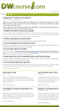 Mobile Screenshot of dwcourse.com